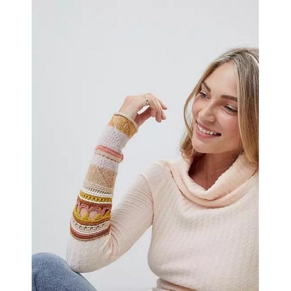 Free People 'Mixed Up Cuff' Thermal Top - Picture 3 of 15